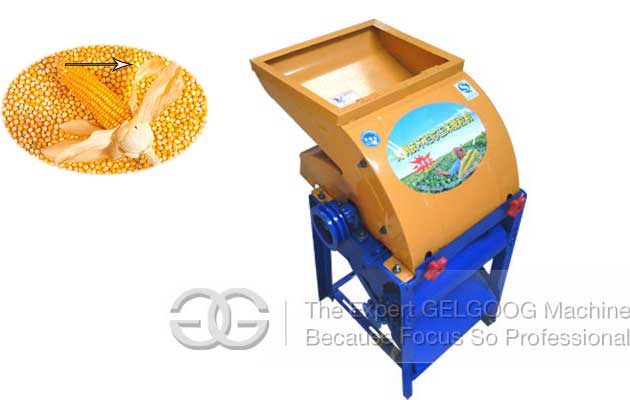 corn shucker and thresher machine